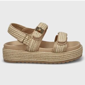 Steve Madden Bigmona Natural Platform Sandals